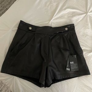 Paige Leather Shorts size 4